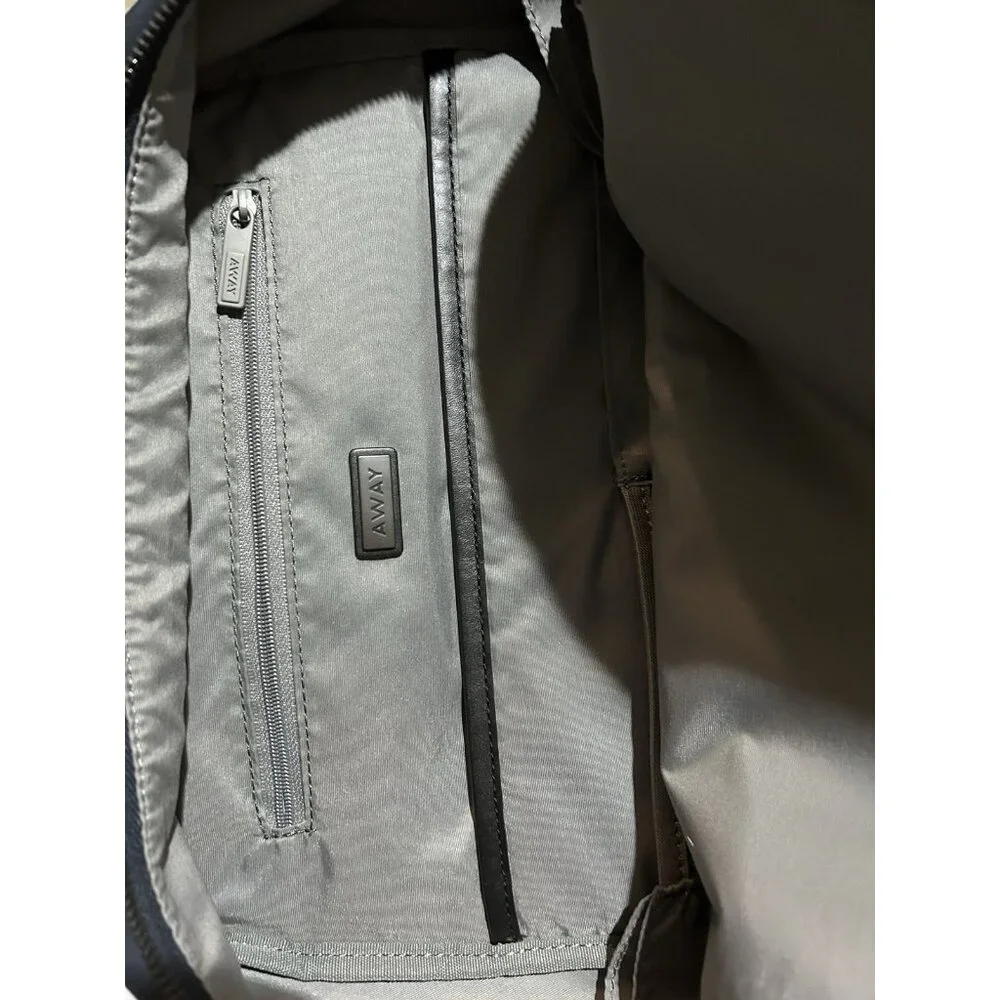 Away Everywhere Backpack 16” Laptop Storagage Navy Blue Nylon Travel Waterproof - Picture 6 of 13